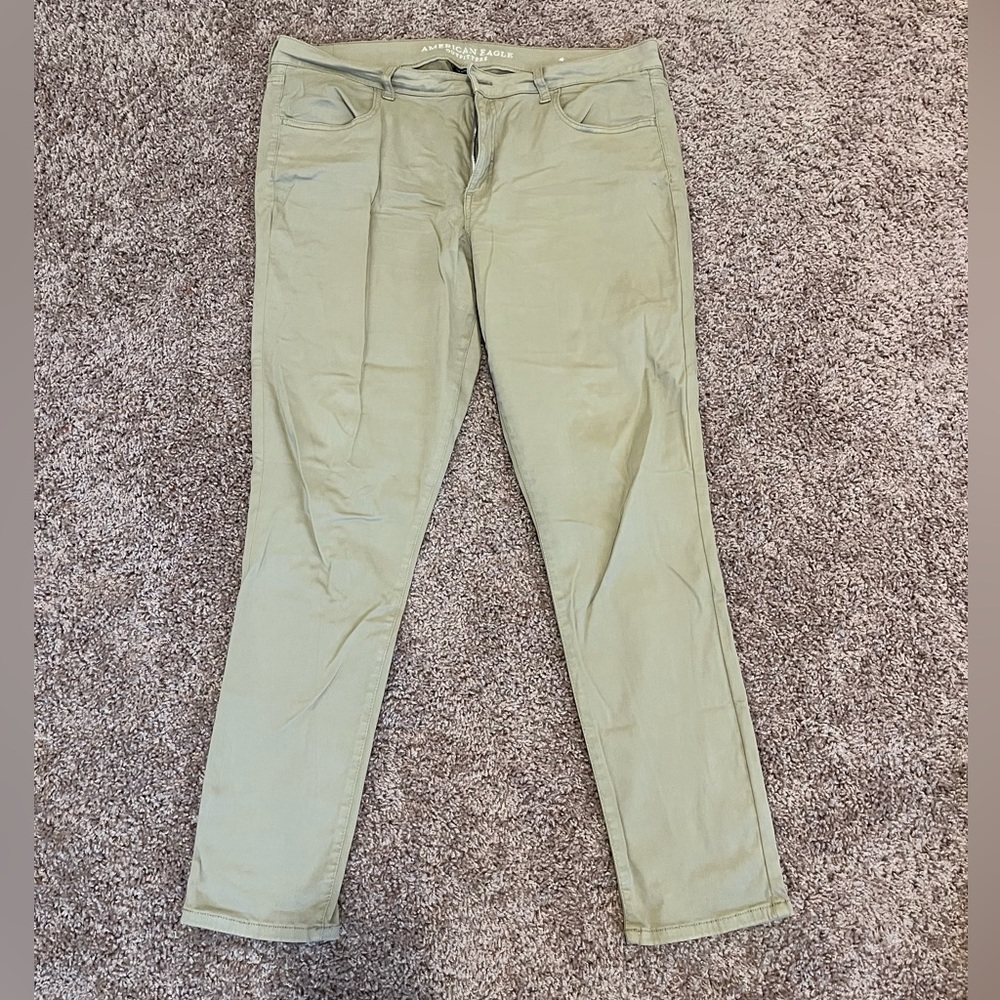 American Eagle Super Super Stretch X Khaki Jegging Size 20 Long